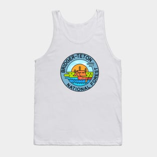 Bridger Teton National Forest Wyoming Camping Canoe Tank Top